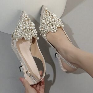 Pearl Embellished Heels